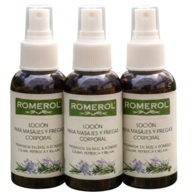 Romerol 100ml - Loción para masajes (Pack 3 unidades)